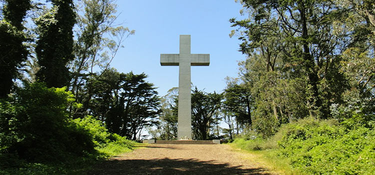 The cross from atop Mt. Davidson