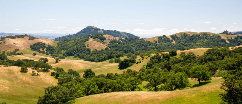 Panoramic view of Tilton Ranch near Morgan Hill - POST