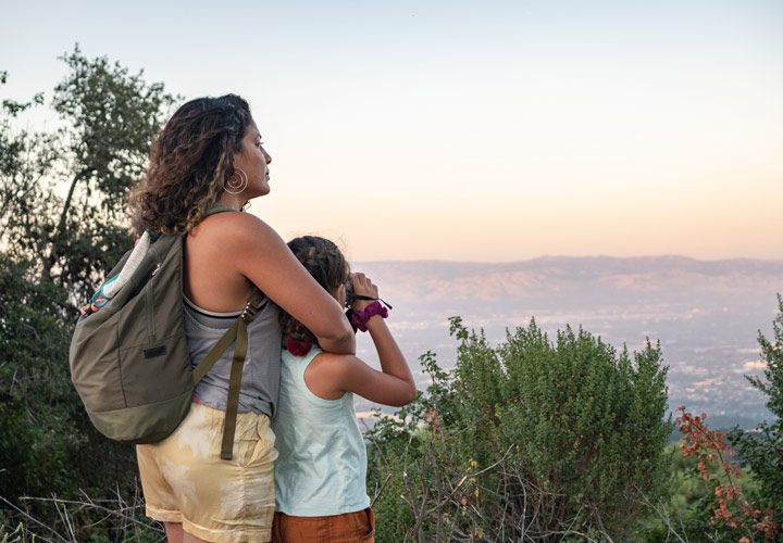 Mother and daughter pause at a vista overlook - Hiking Tips, POST